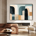 Abstract 598 Canvas Art 18" x 24" / 45 x 60 cm / Black