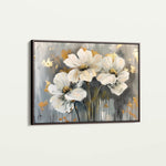 Floral 598 Canvas Art 18" x 24" / 45 x 60 cm / Black