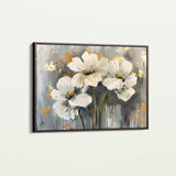 Floral 598 Canvas Art 18" x 24" / 45 x 60 cm / Black