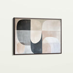 Abstract 599 Canvas Art 18" x 24" / 45 x 60 cm / Black