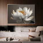 Floral 599 Canvas Art 18" x 24" / 45 x 60 cm / Black