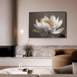 Floral 599 Canvas Art 18" x 24" / 45 x 60 cm / Black
