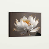 Floral 599 Canvas Art 18" x 24" / 45 x 60 cm / Black