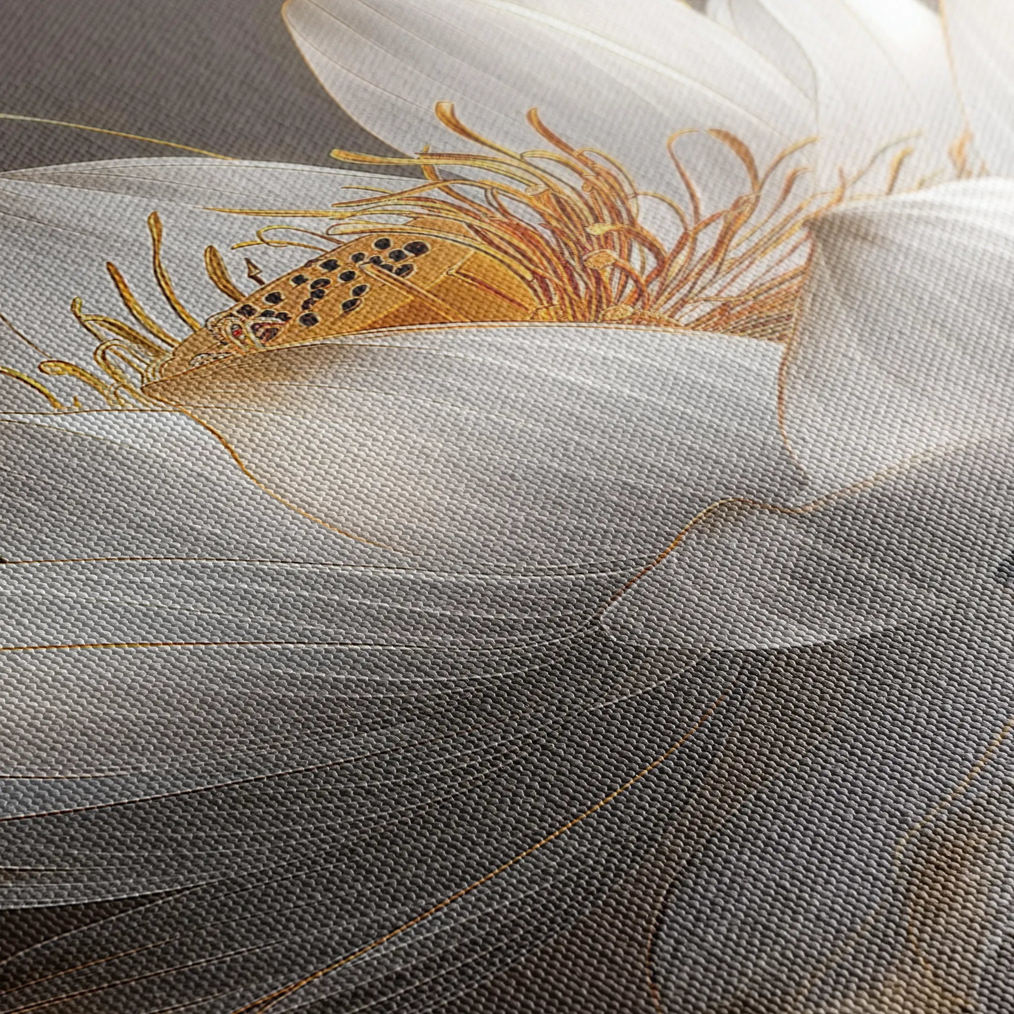 Floral 599 Canvas Art 18" x 24" / 45 x 60 cm / Black