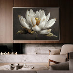 Floral 600 Canvas Art 18" x 24" / 45 x 60 cm / Black