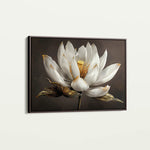Floral 600 Canvas Art 18" x 24" / 45 x 60 cm / Black
