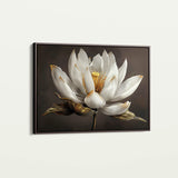 Floral 600 Canvas Art 18" x 24" / 45 x 60 cm / Black
