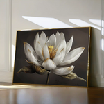 Floral 600 Canvas Art 60 x 40 cm / Black
