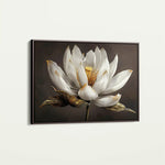 Floral 600 Canvas Art 60 x 40 cm / Black
