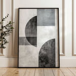 Abstract 601 Canvas Art 18" x 24" / 45 x 60 cm / Black
