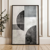 Abstract 601 Canvas Art 18" x 24" / 45 x 60 cm / Black