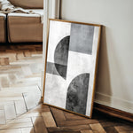 Abstract 601 Canvas Art 18" x 24" / 45 x 60 cm / Black