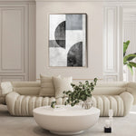 Abstract 601 Canvas Art 60 x 40 cm / Black