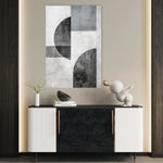 Abstract 601 Canvas Art 60 x 40 cm / Black