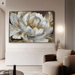 Floral 601 Canvas Art 18" x 24" / 45 x 60 cm / Black