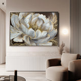 Floral 601 Canvas Art 18" x 24" / 45 x 60 cm / Black
