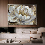 Floral 601 Canvas Art 18" x 24" / 45 x 60 cm / Black