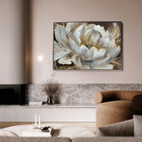 Floral 601 Canvas Art 18" x 24" / 45 x 60 cm / Black