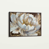 Floral 601 Canvas Art 18" x 24" / 45 x 60 cm / Black