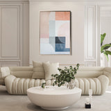 Abstract 602 Canvas Art 18" x 24" / 45 x 60 cm / Black