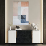 Abstract 602 Canvas Art 18" x 24" / 45 x 60 cm / Black