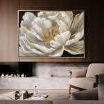 Floral 602 Canvas Art 18" x 24" / 45 x 60 cm / Black