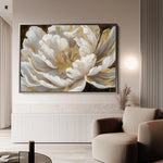 Floral 602 Canvas Art 18" x 24" / 45 x 60 cm / Black