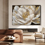 Floral 602 Canvas Art 18" x 24" / 45 x 60 cm / Black