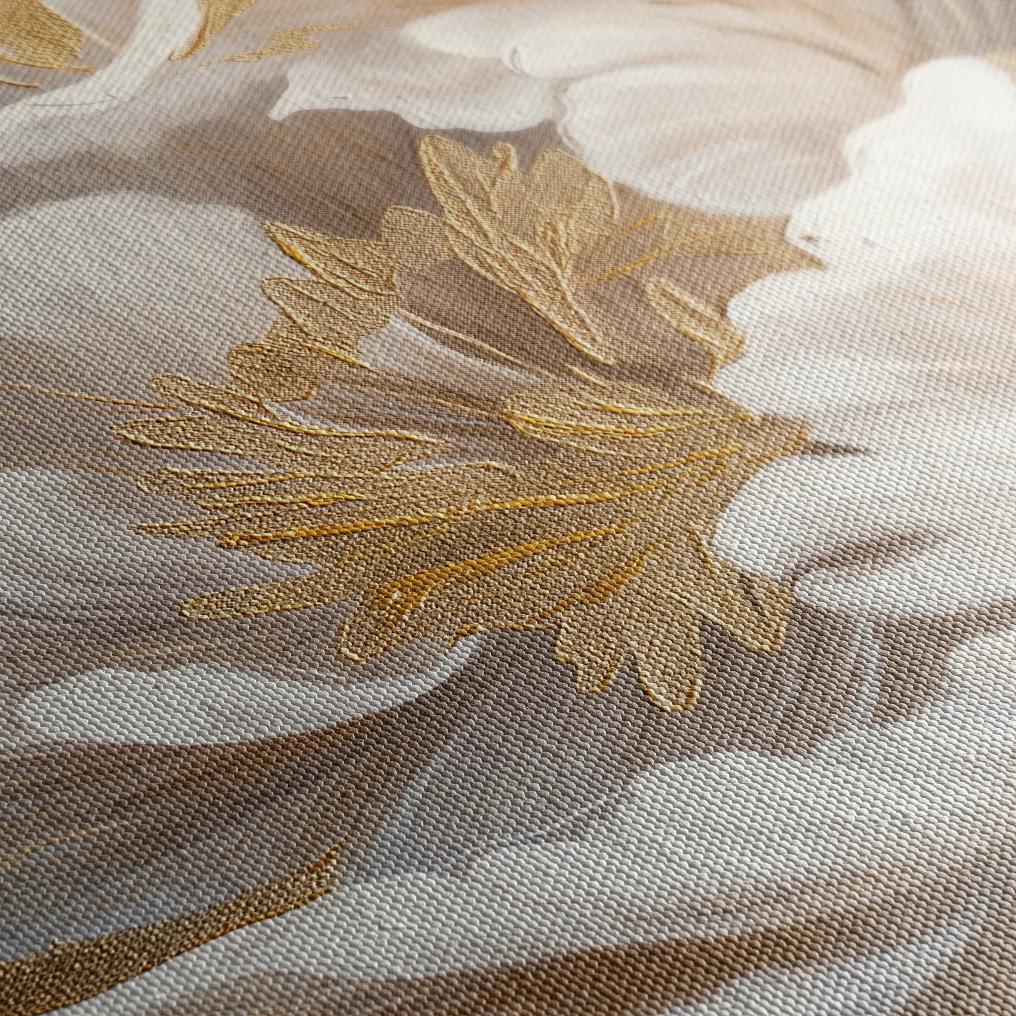 Floral 602 Canvas Art 18" x 24" / 45 x 60 cm / Black