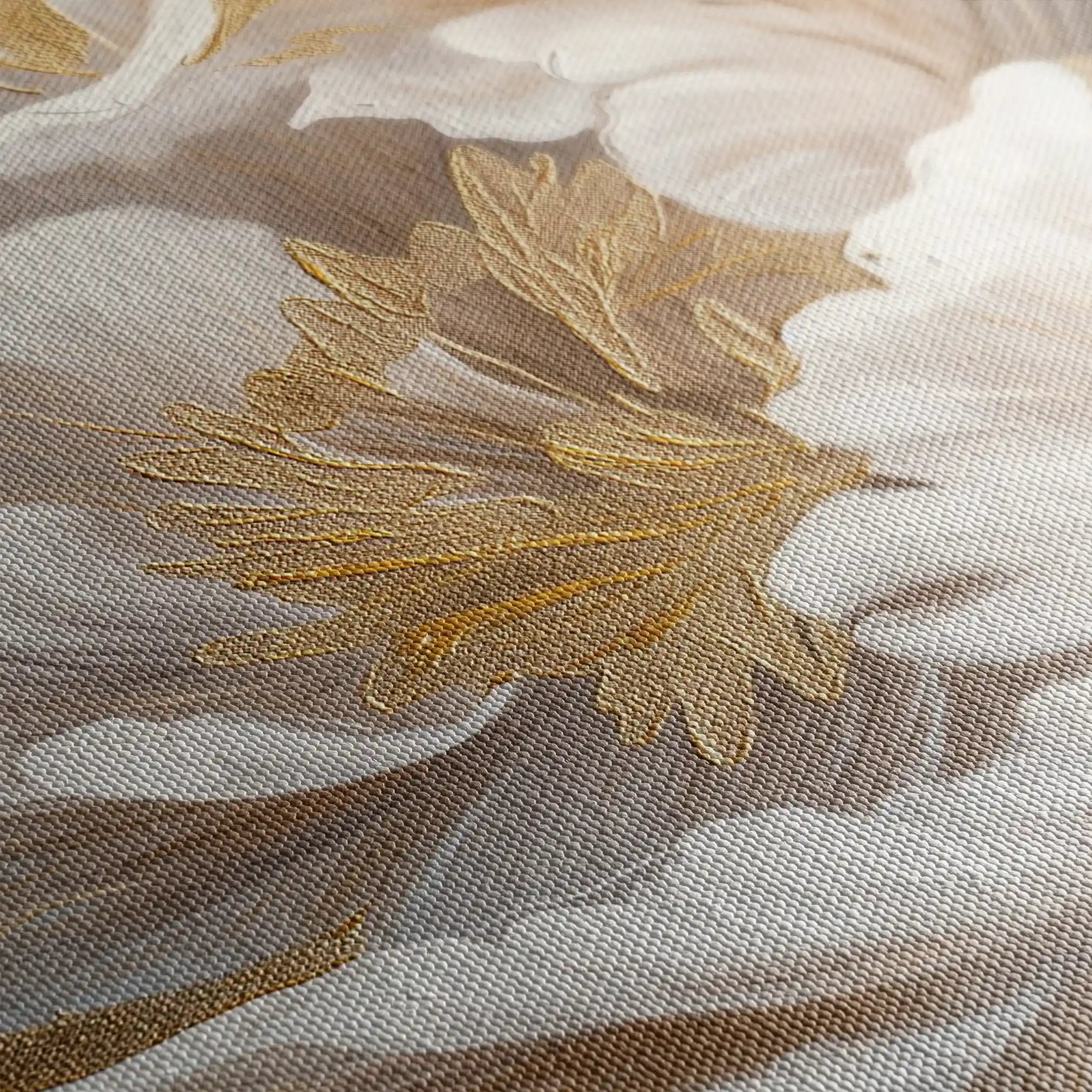 Floral 602 Canvas Art 60 x 40 cm / Black