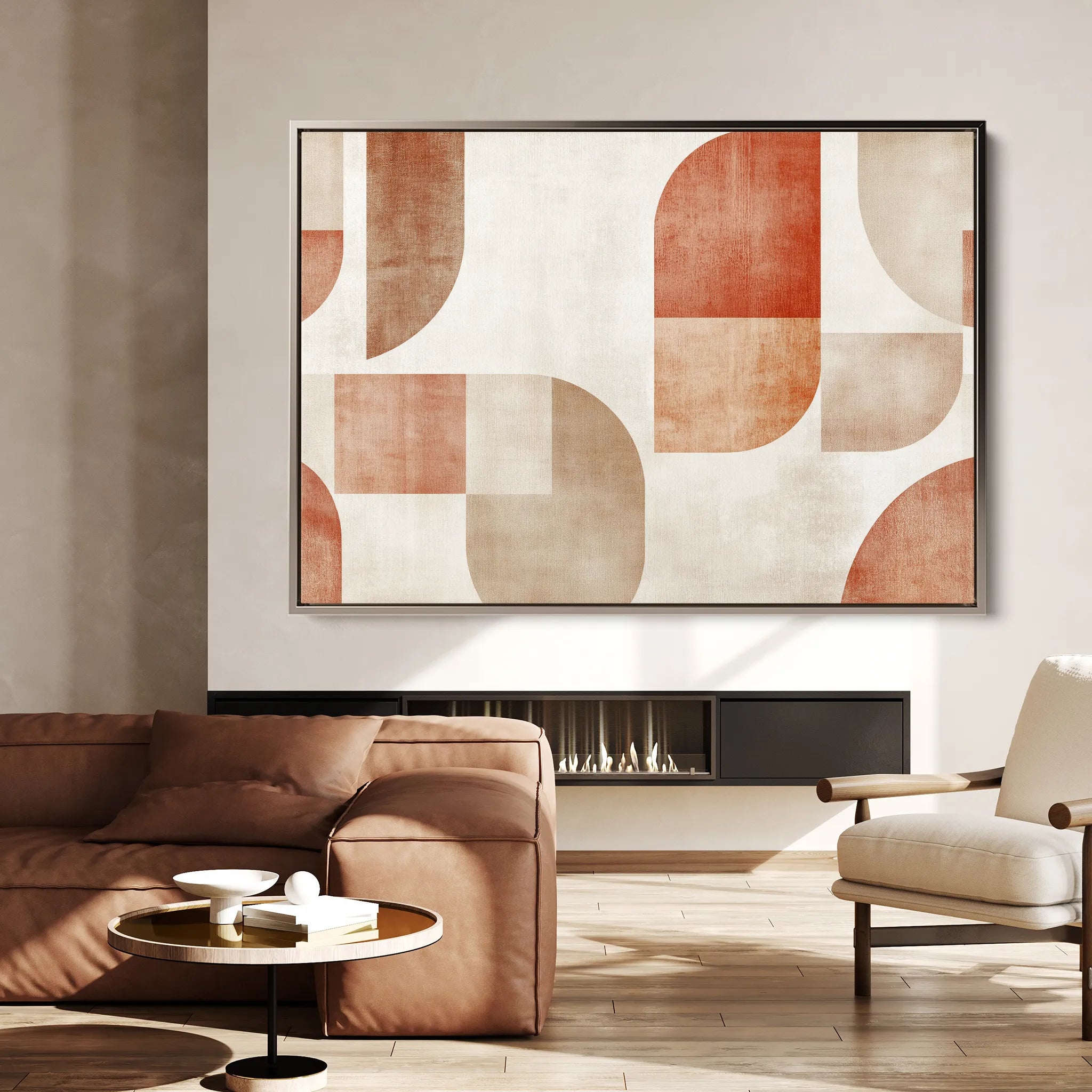 Abstract 603 Canvas Art 18" x 24" / 45 x 60 cm / Black