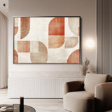 Abstract 603 Canvas Art 18" x 24" / 45 x 60 cm / Black
