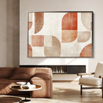 Abstract 603 Canvas Art 60 x 40 cm / Black