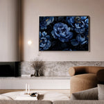 Floral 603 Canvas Art 18" x 24" / 45 x 60 cm / Black