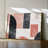 Abstract 604 Canvas Art 18" x 24" / 45 x 60 cm / Black