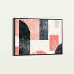 Abstract 604 Canvas Art 18" x 24" / 45 x 60 cm / Black