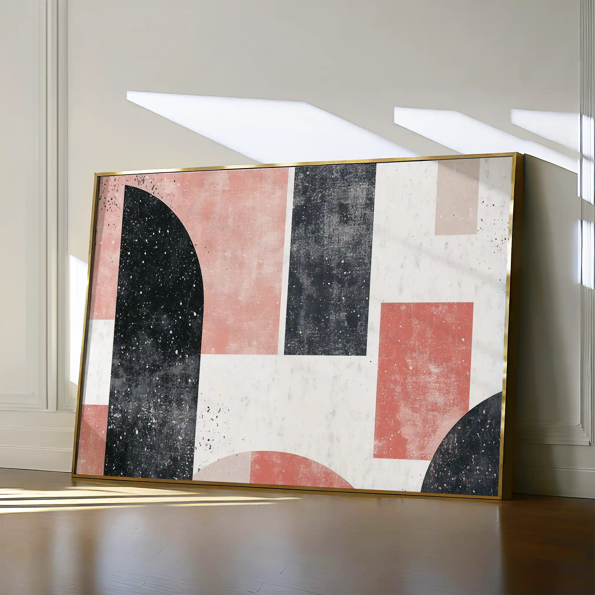 Abstract 604 Canvas Art 60 x 40 cm / Black