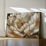 Floral 604 Canvas Art 18" x 24" / 45 x 60 cm / Black