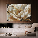 Floral 604 Canvas Art 18" x 24" / 45 x 60 cm / Black