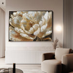 Floral 604 Canvas Art 18" x 24" / 45 x 60 cm / Black