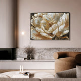 Floral 604 Canvas Art 18" x 24" / 45 x 60 cm / Black