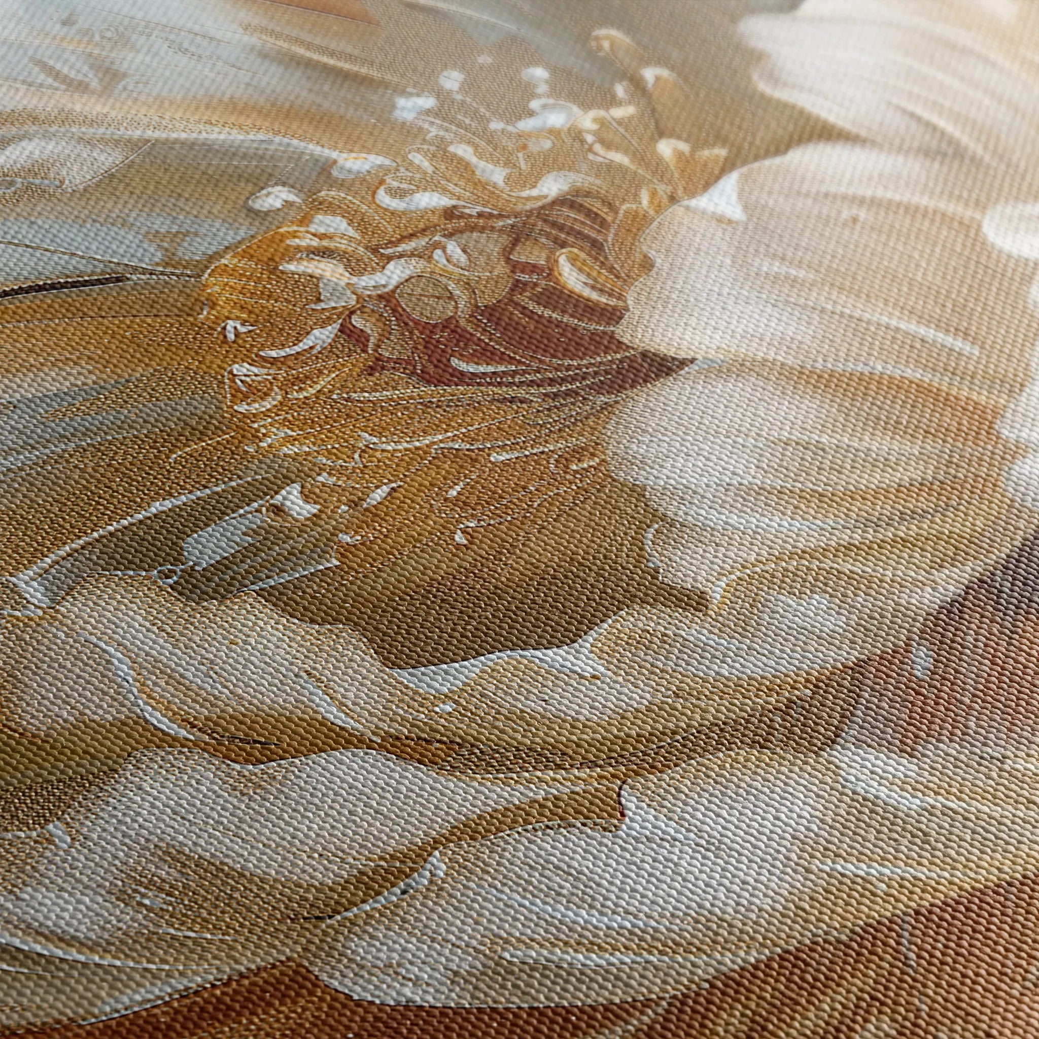 Floral 604 Canvas Art 18" x 24" / 45 x 60 cm / Black