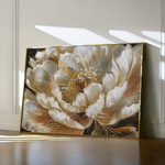 Floral 604 Canvas Art 60 x 40 cm / Black