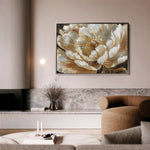 Floral 604 Canvas Art 60 x 40 cm / Black