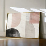 Abstract 605 Canvas Art 18" x 24" / 45 x 60 cm / Black
