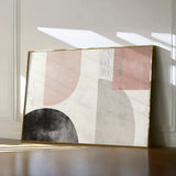 Abstract 605 Canvas Art 18" x 24" / 45 x 60 cm / Black