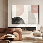 Abstract 605 Canvas Art 18" x 24" / 45 x 60 cm / Black