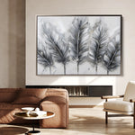 Floral 605 Canvas Art 18" x 24" / 45 x 60 cm / Black