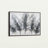 Floral 605 Canvas Art 18" x 24" / 45 x 60 cm / Black
