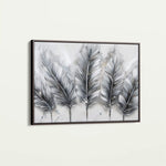 Floral 605 Canvas Art 60 x 40 cm / Black